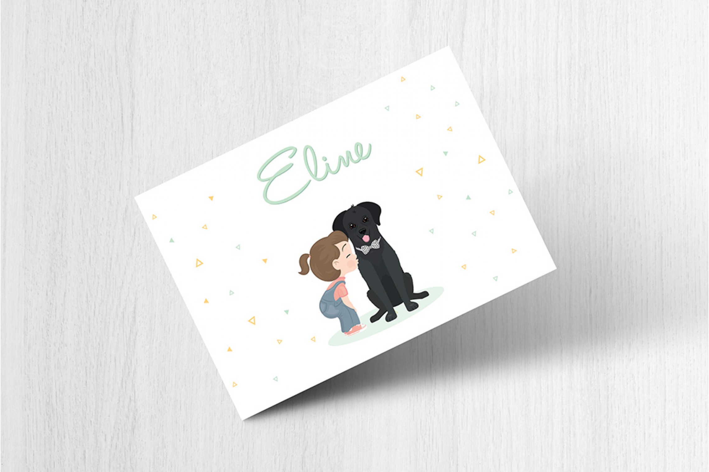 Meisje met labrador